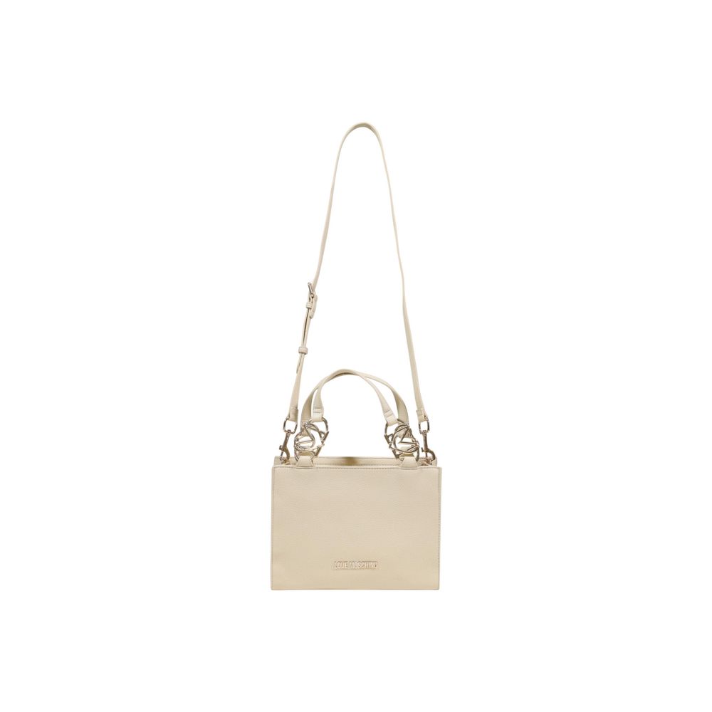 Love Moschino Beige Polyethylene Handbag - ClickThatClicks 