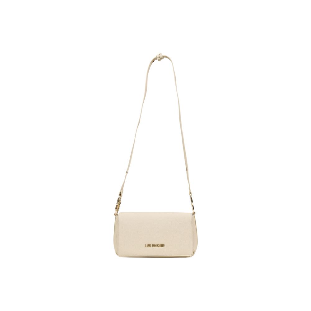 Love Moschino Beige Polyethylene Handbag - ClickThatClicks 