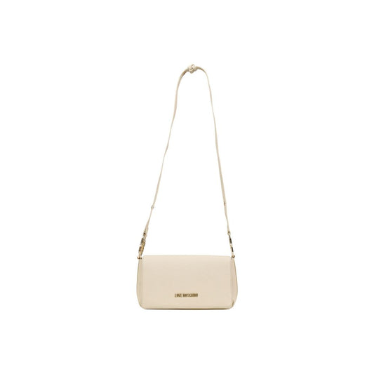 Love Moschino Beige Polyethylene Handbag - ClickThatClicks 