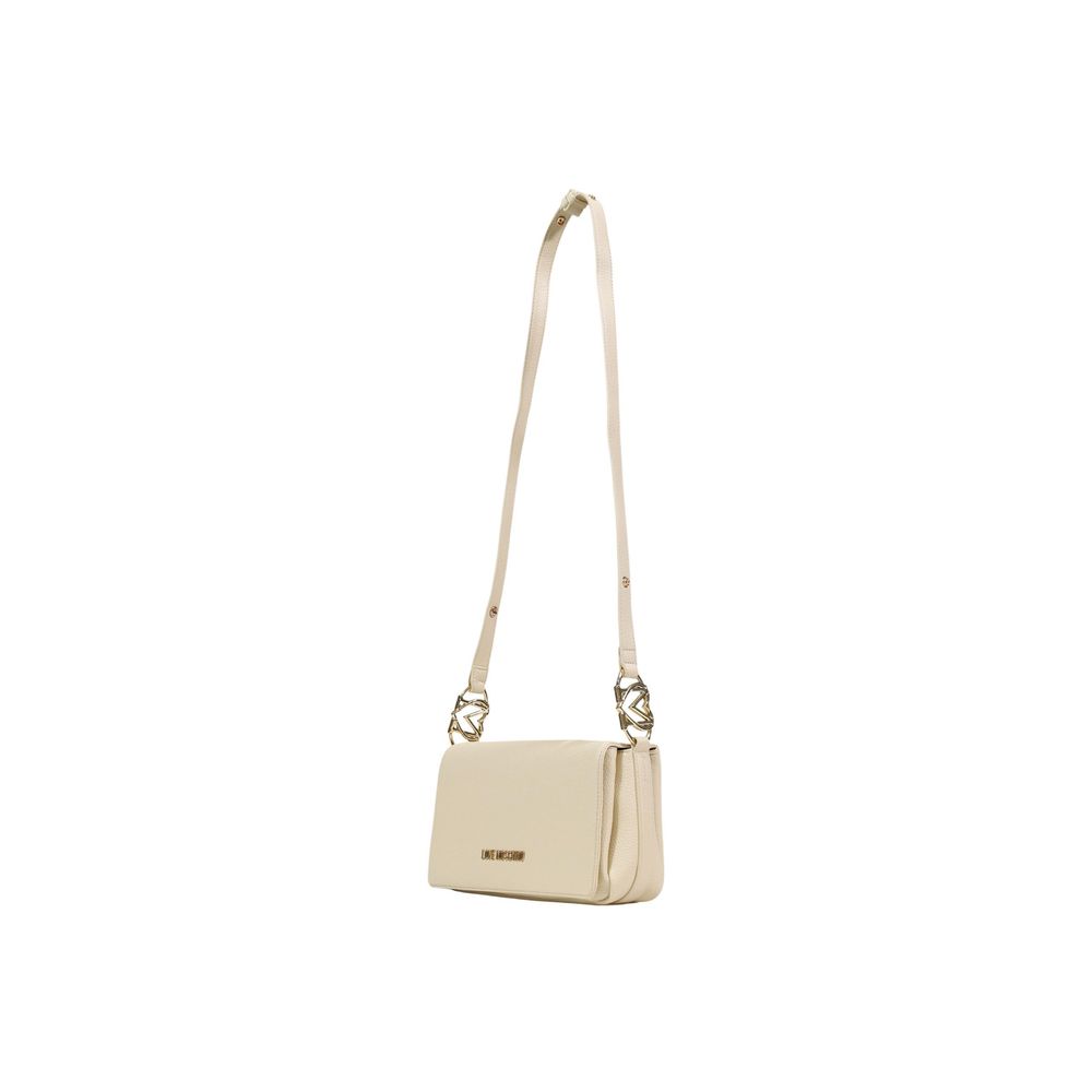 Love Moschino Beige Polyethylene Handbag - ClickThatClicks 