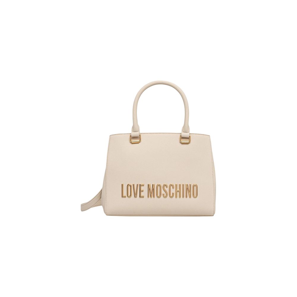Love Moschino Beige Polyethylene Handbag - ClickThatClicks 