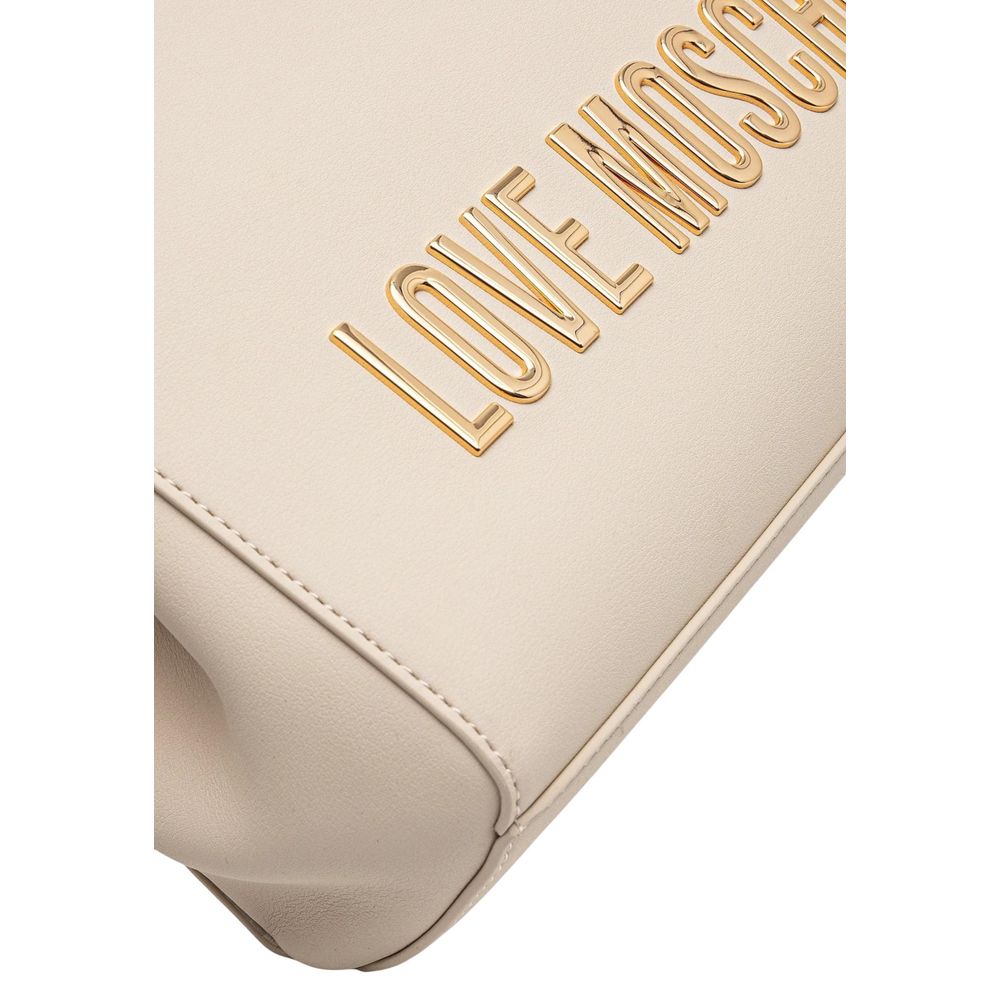Love Moschino Beige Polyethylene Handbag - ClickThatClicks 