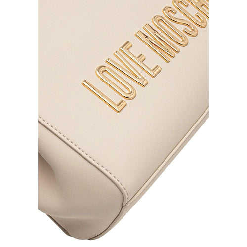 Love Moschino Beige Polyethylene Handbag - ClickThatClicks 