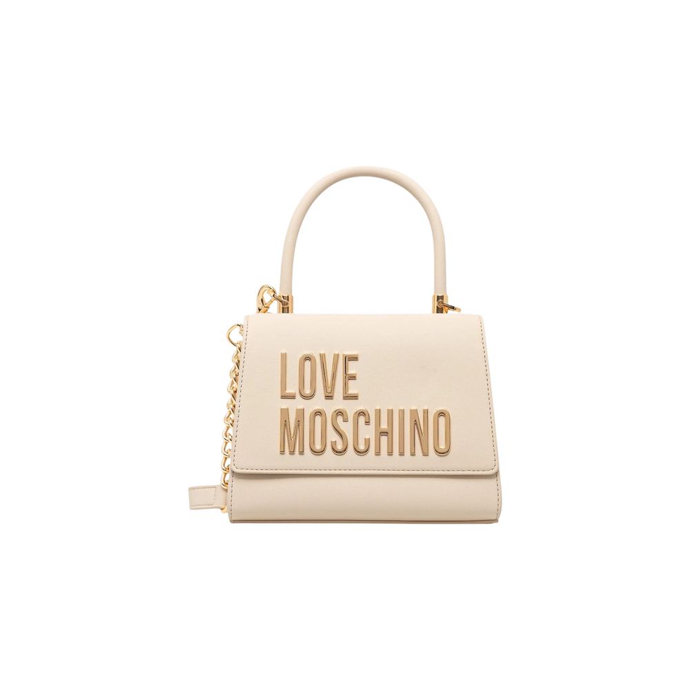 Love Moschino Beige Polyethylene Handbag - ClickThatClicks 