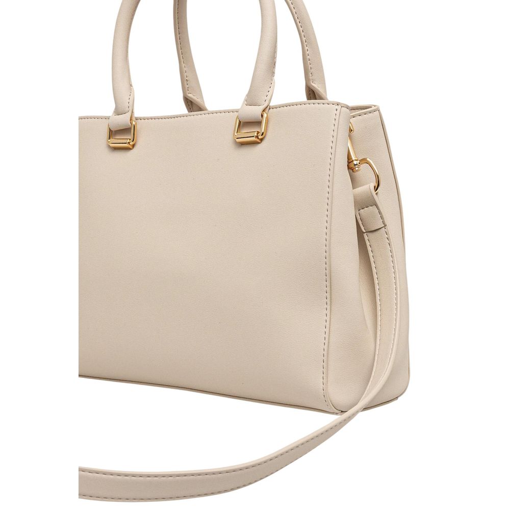Love Moschino Beige Polyethylene Handbag - ClickThatClicks 