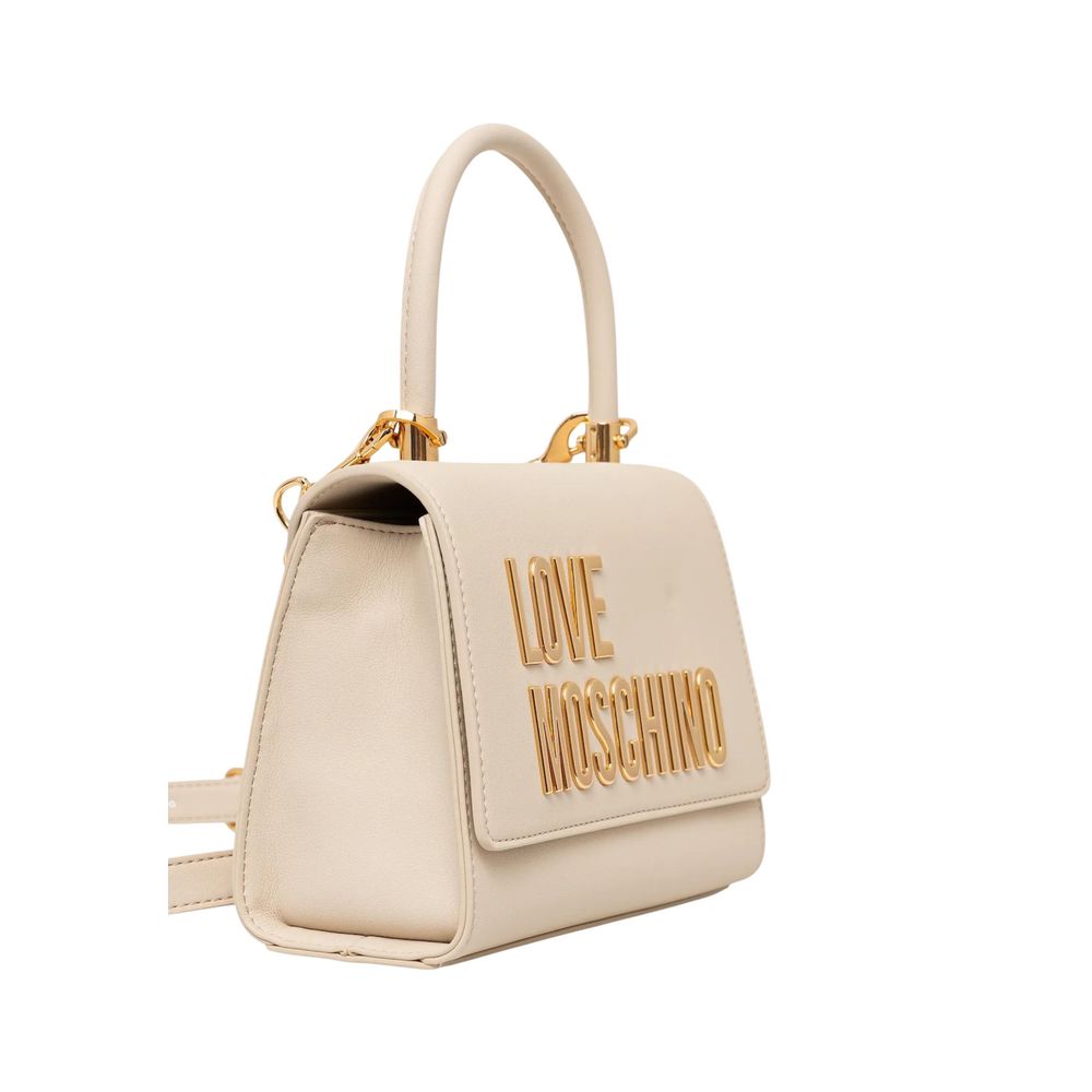 Love Moschino Beige Polyethylene Handbag - ClickThatClicks 