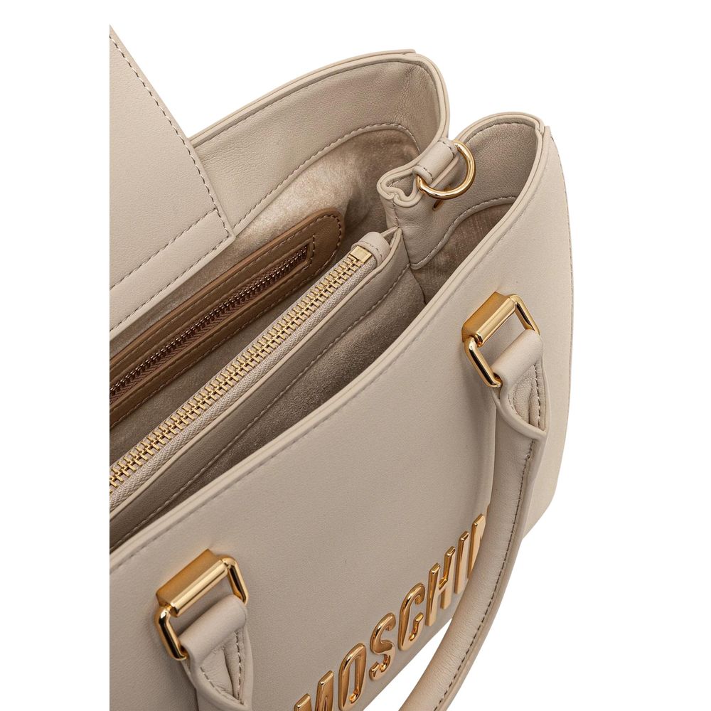 Love Moschino Beige Polyethylene Handbag - ClickThatClicks 