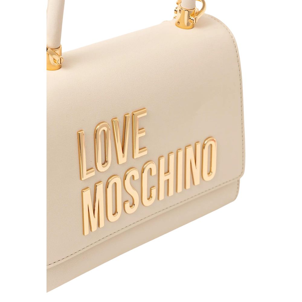Love Moschino Beige Polyethylene Handbag - ClickThatClicks 