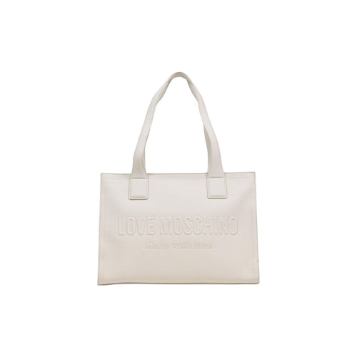 Love Moschino Beige Polyethylene Handbag - ClickThatClicks 