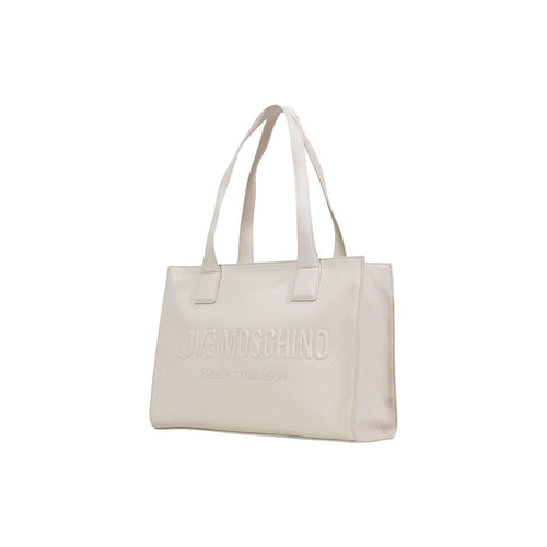 Love Moschino Beige Polyethylene Handbag - ClickThatClicks 