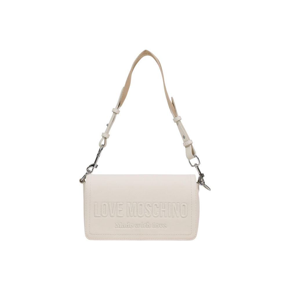 Love Moschino Beige Polyethylene Handbag - ClickThatClicks 