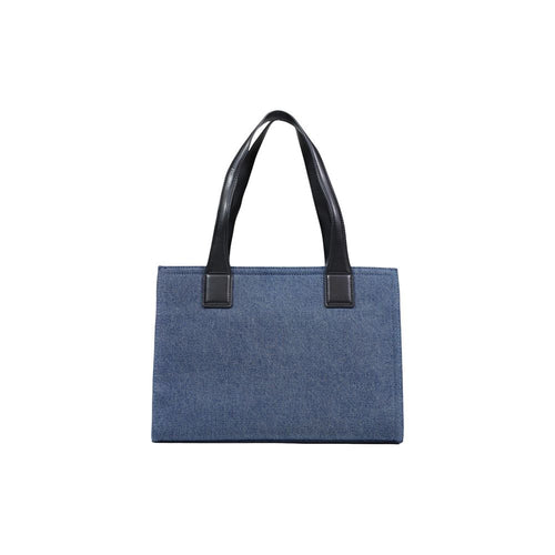 Love Moschino Blue Cotton Handbag - ClickThatClicks 