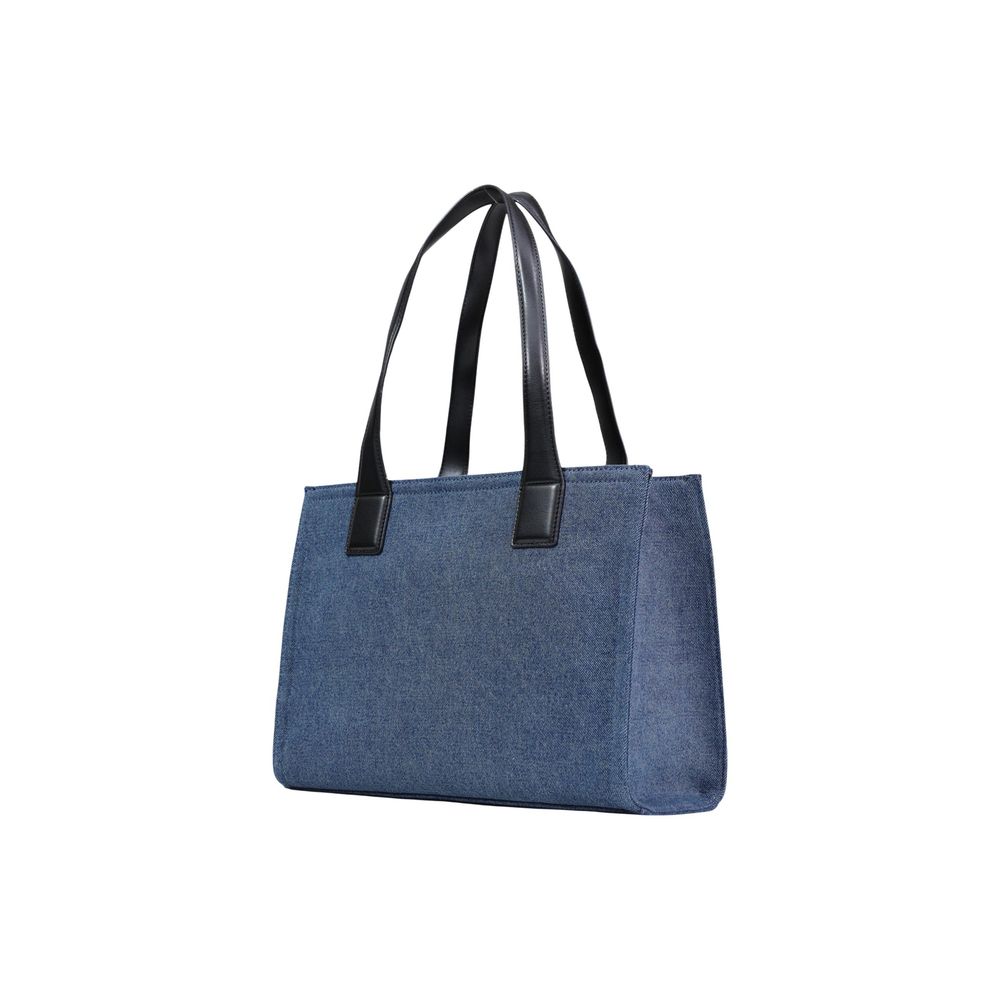 Love Moschino Blue Cotton Handbag - ClickThatClicks 