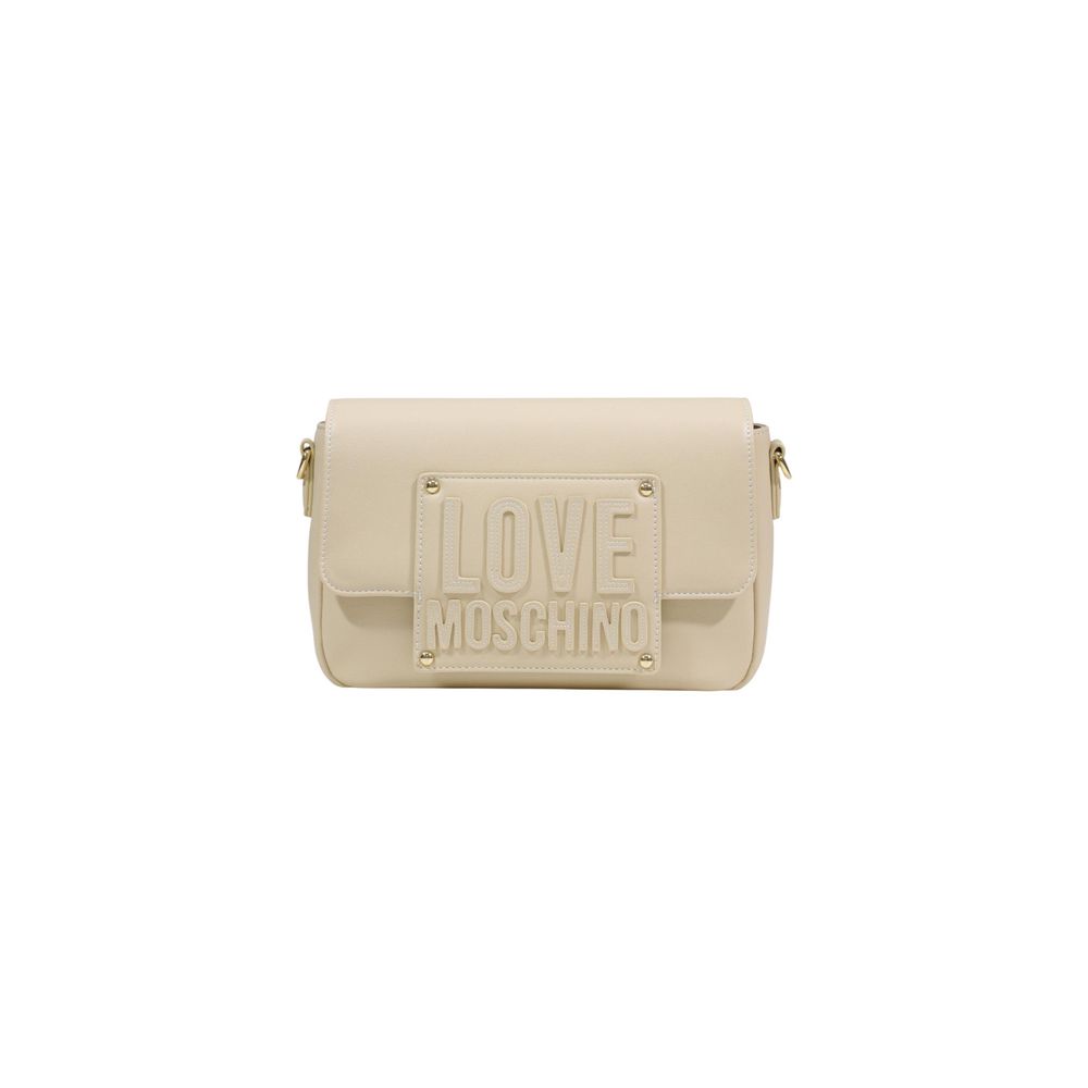 Love Moschino Cream Polyethylene Handbag - ClickThatClicks 
