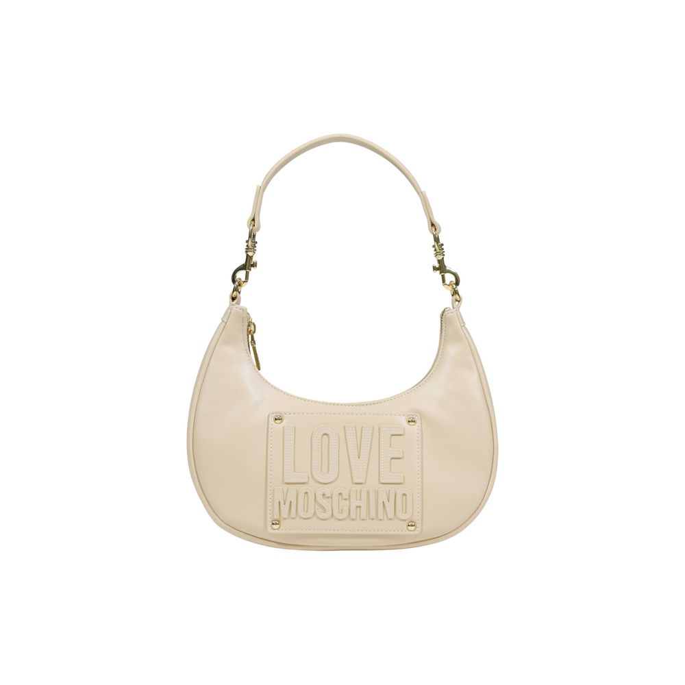 Love Moschino Cream Polyethylene Handbag - ClickThatClicks 