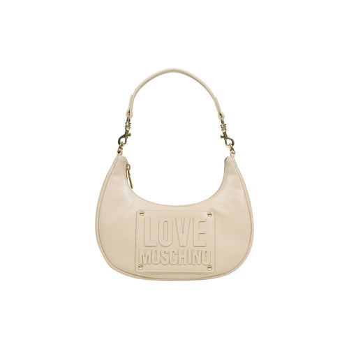 Love Moschino Cream Polyethylene Handbag - ClickThatClicks 