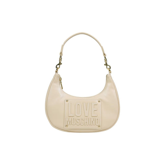 Love Moschino Cream Polyethylene Handbag - ClickThatClicks 