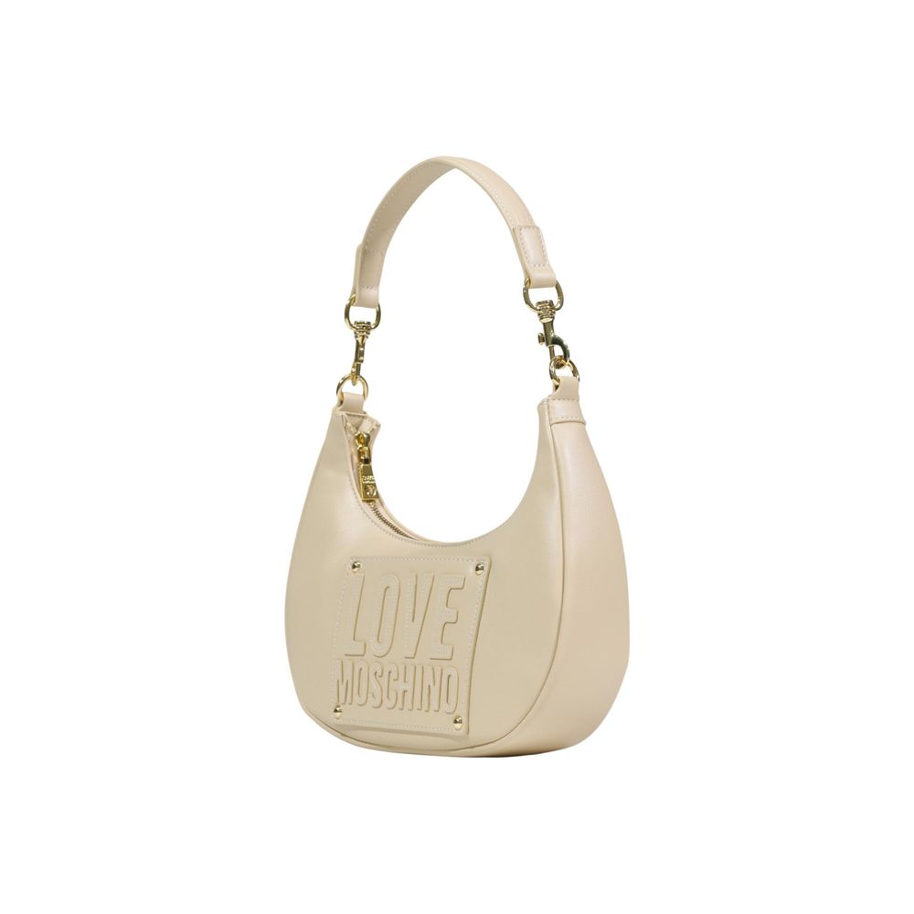 Love Moschino Cream Polyethylene Handbag - ClickThatClicks 