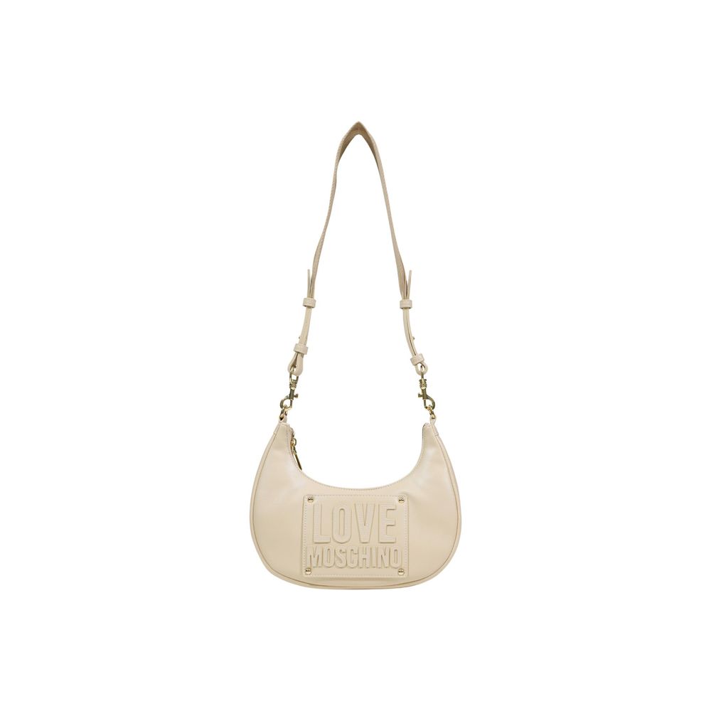 Love Moschino Cream Polyethylene Handbag - ClickThatClicks 