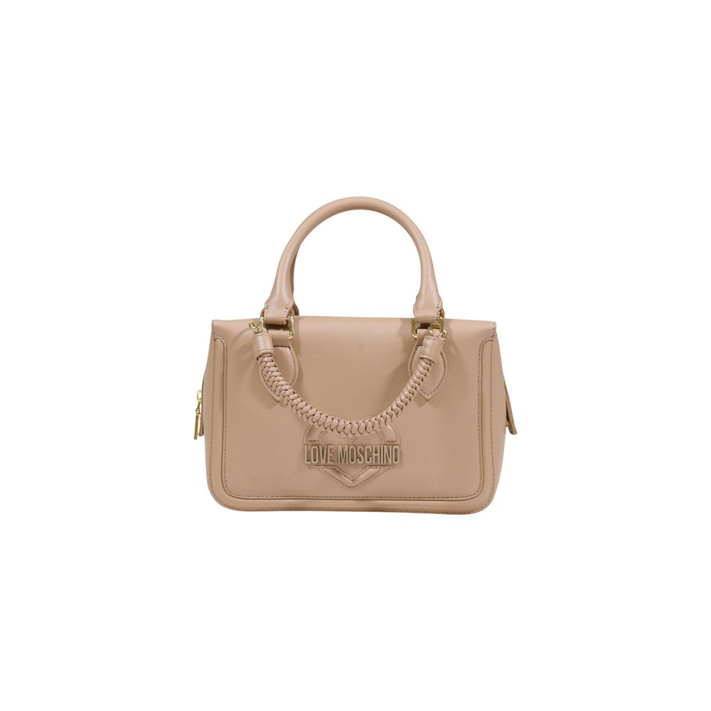 Love Moschino Beige Polyethylene Handbag - ClickThatClicks 