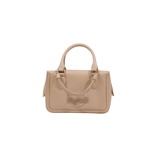 Love Moschino Beige Polyethylene Handbag - ClickThatClicks 