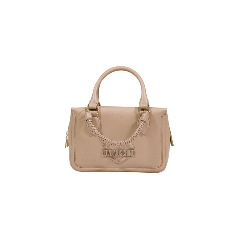 Love Moschino Beige Polyethylene Handbag - ClickThatClicks 