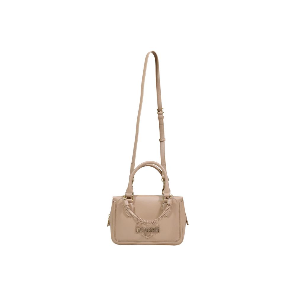 Love Moschino Beige Polyethylene Handbag - ClickThatClicks 