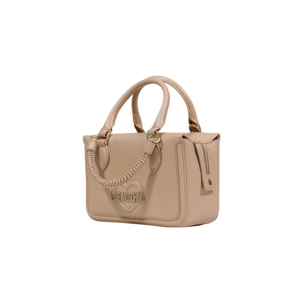 Love Moschino Beige Polyethylene Handbag - ClickThatClicks 