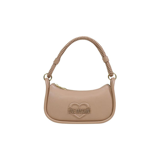 Love Moschino Beige Polyethylene Handbag - ClickThatClicks 