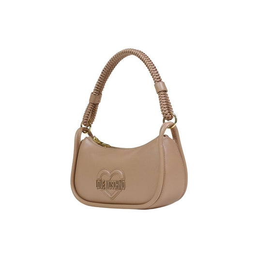 Love Moschino Beige Polyethylene Handbag - ClickThatClicks 