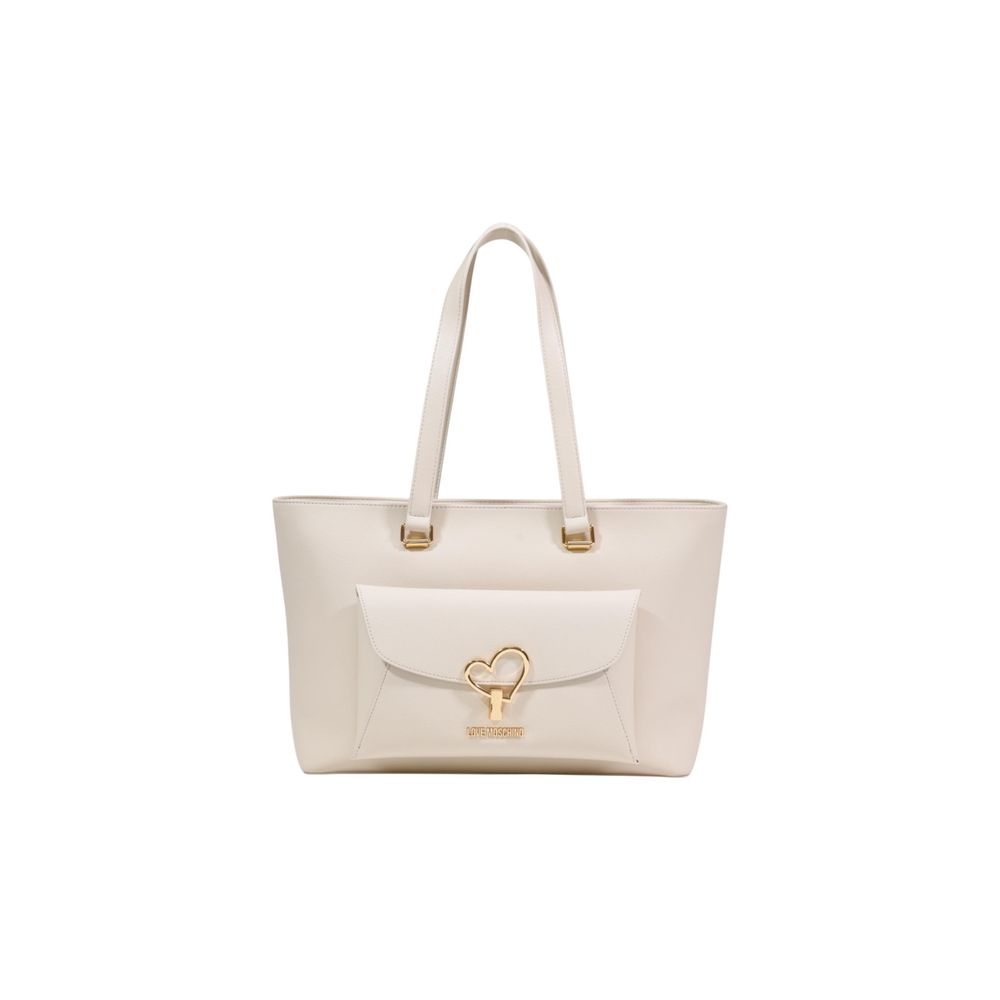 Love Moschino Beige Polyethylene Handbag - ClickThatClicks 