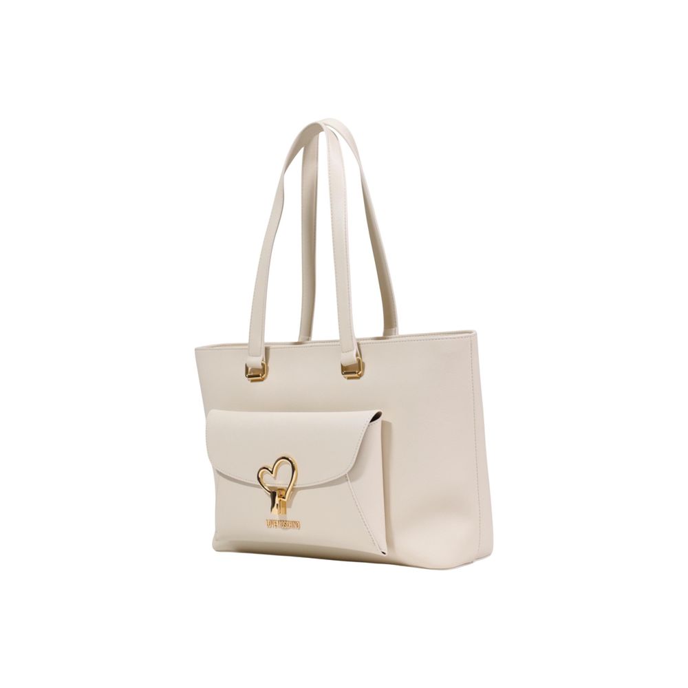 Love Moschino Beige Polyethylene Handbag - ClickThatClicks 