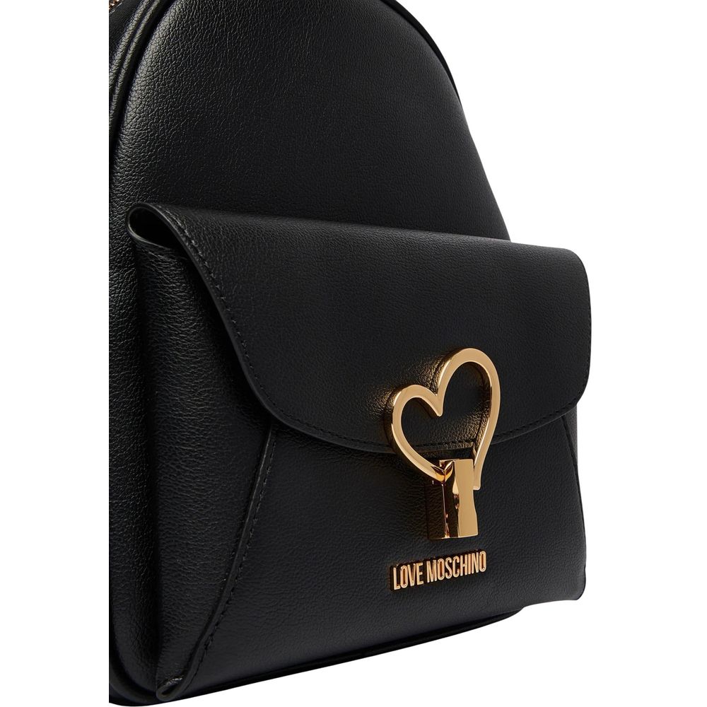 Love Moschino Black Polyethylene Backpack - ClickThatClicks 