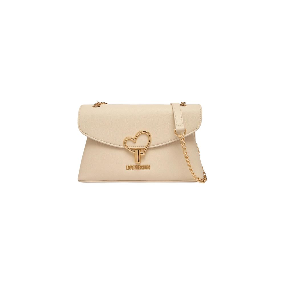 Love Moschino Beige Polyethylene Handbag - ClickThatClicks 