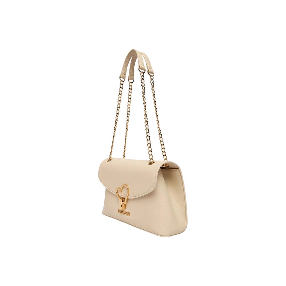 Love Moschino Beige Polyethylene Handbag - ClickThatClicks 