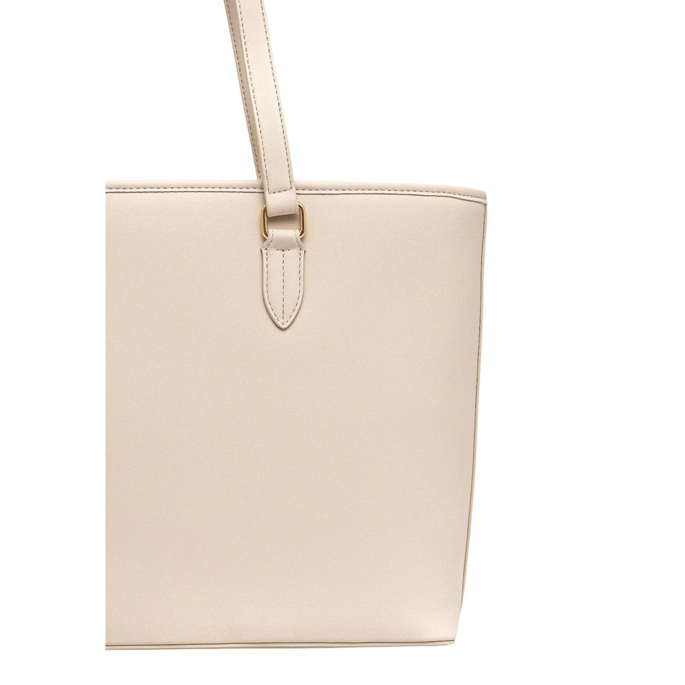 Love Moschino Beige Polyethylene Handbag - ClickThatClicks 