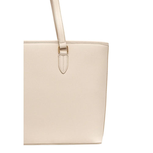 Love Moschino Beige Polyethylene Handbag - ClickThatClicks 