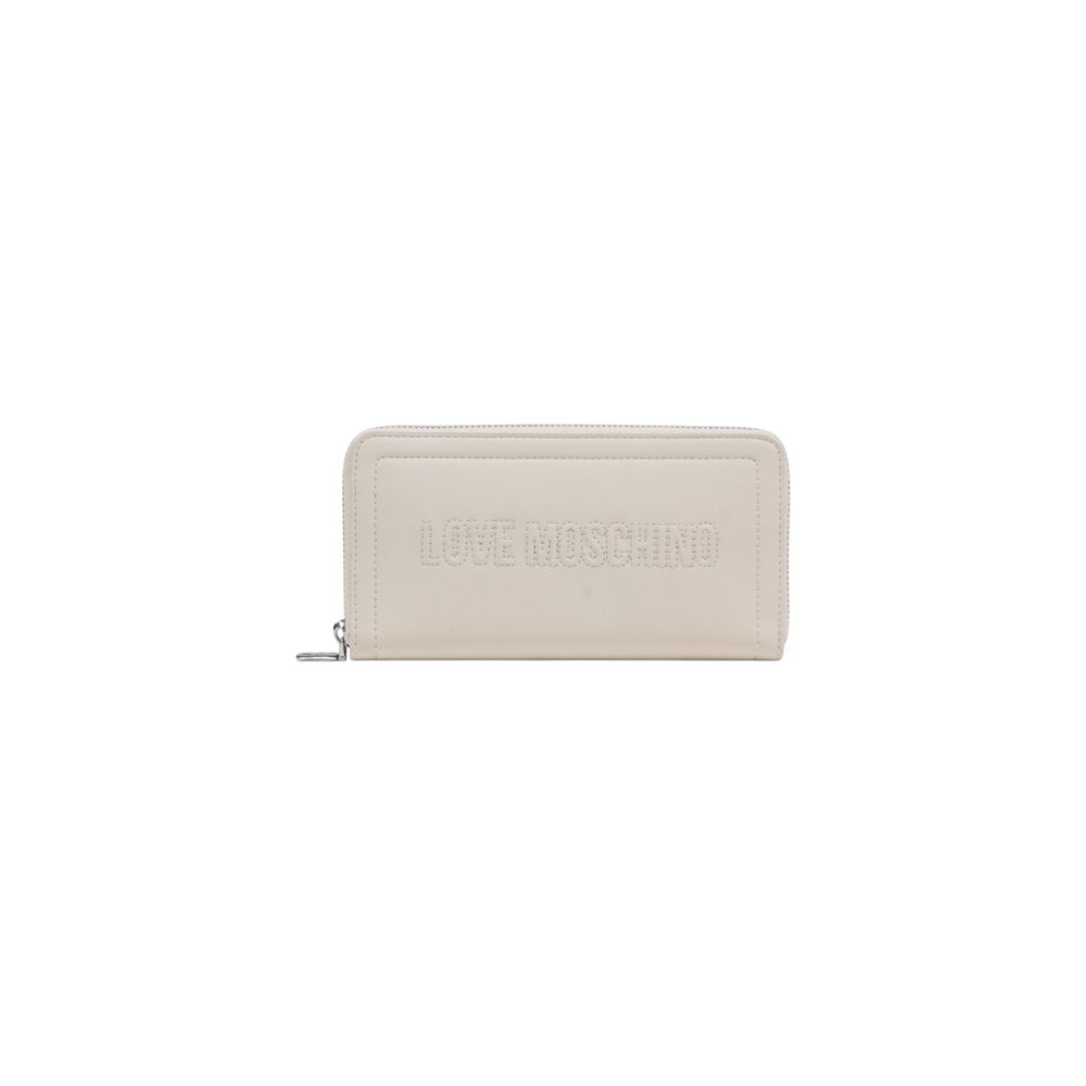 Love Moschino Beige Polyethylene Wallet - ClickThatClicks 