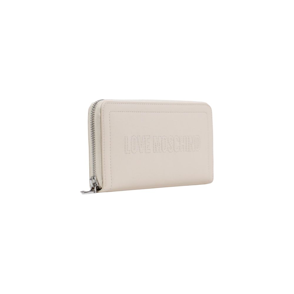 Love Moschino Beige Polyethylene Wallet - ClickThatClicks 