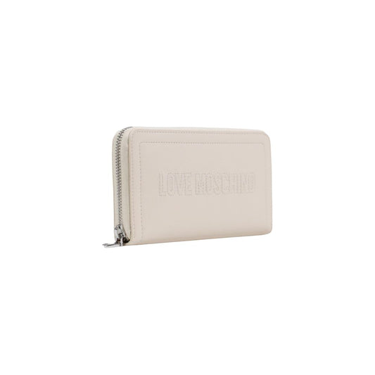 Love Moschino Beige Polyethylene Wallet - ClickThatClicks 