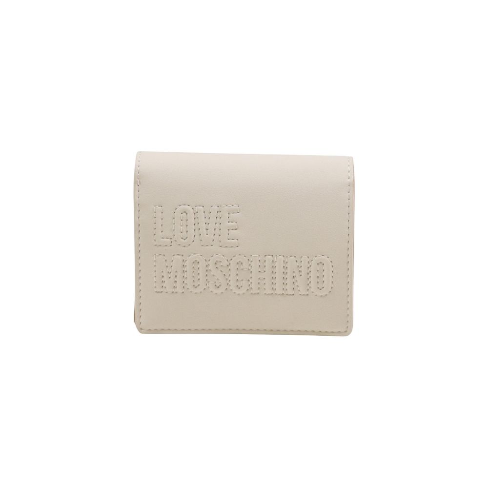 Love Moschino Beige Polyethylene Wallet - ClickThatClicks 