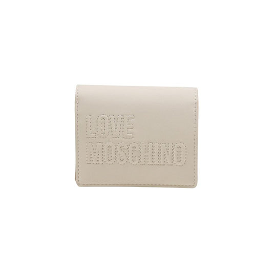 Love Moschino Beige Polyethylene Wallet - ClickThatClicks 