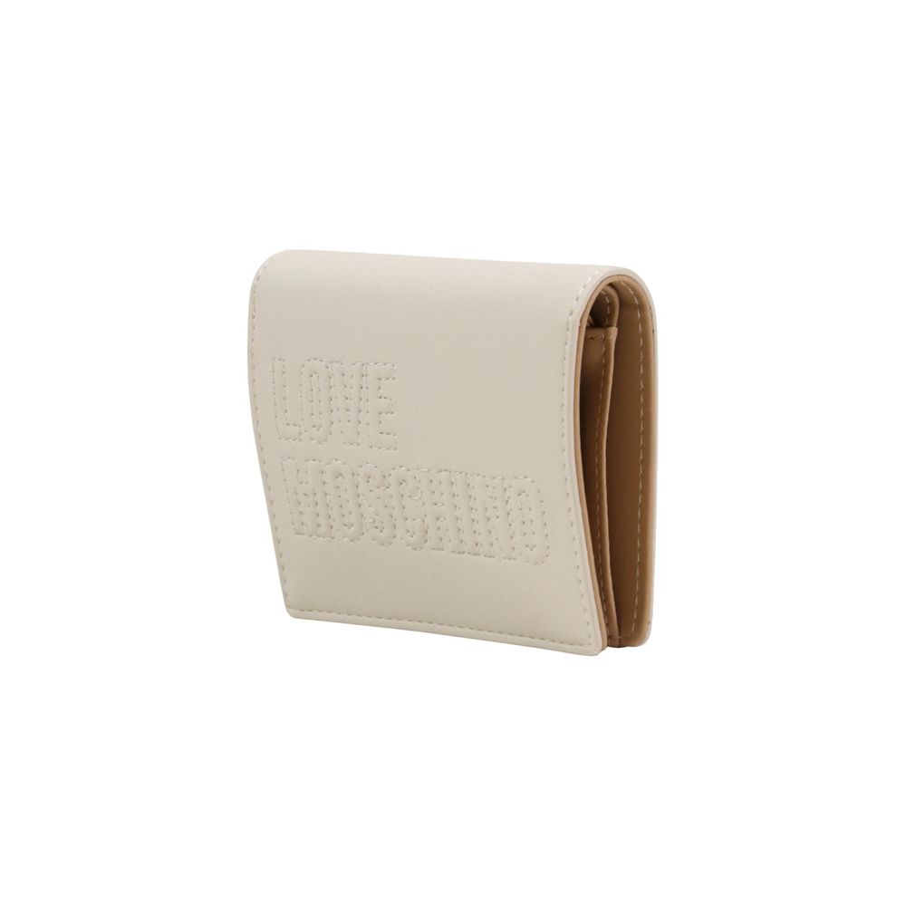 Love Moschino Beige Polyethylene Wallet - ClickThatClicks 