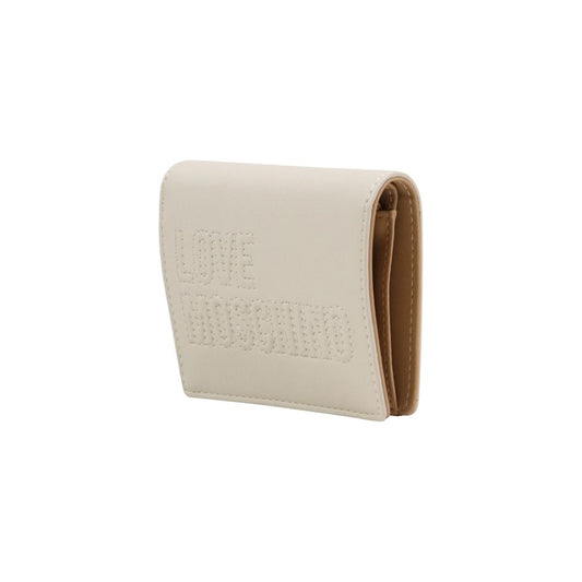 Love Moschino Beige Polyethylene Wallet - ClickThatClicks 