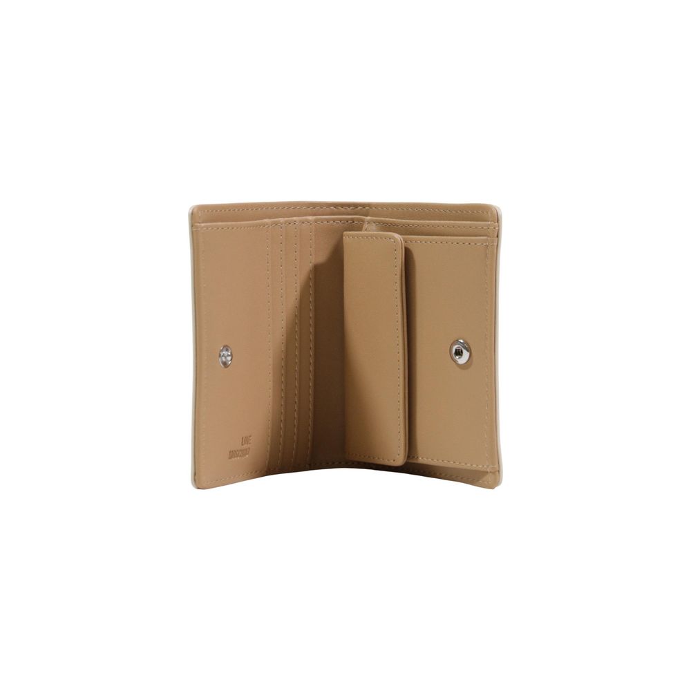 Love Moschino Beige Polyethylene Wallet - ClickThatClicks 