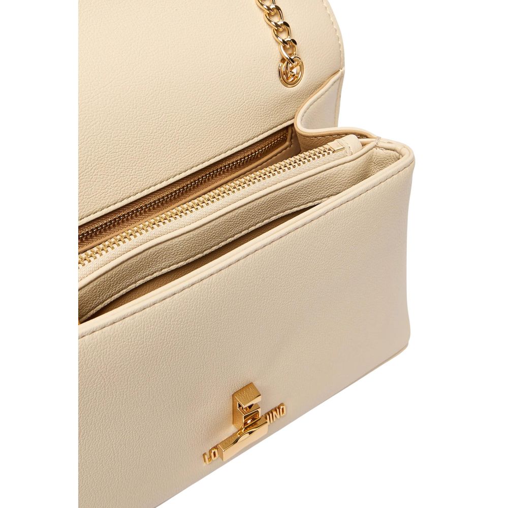 Love Moschino Beige Polyethylene Handbag - ClickThatClicks 