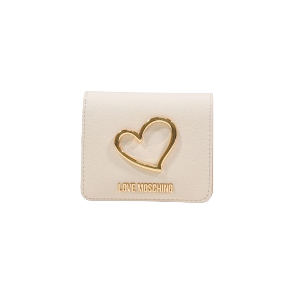 Love Moschino Beige Polyethylene Wallet - ClickThatClicks 