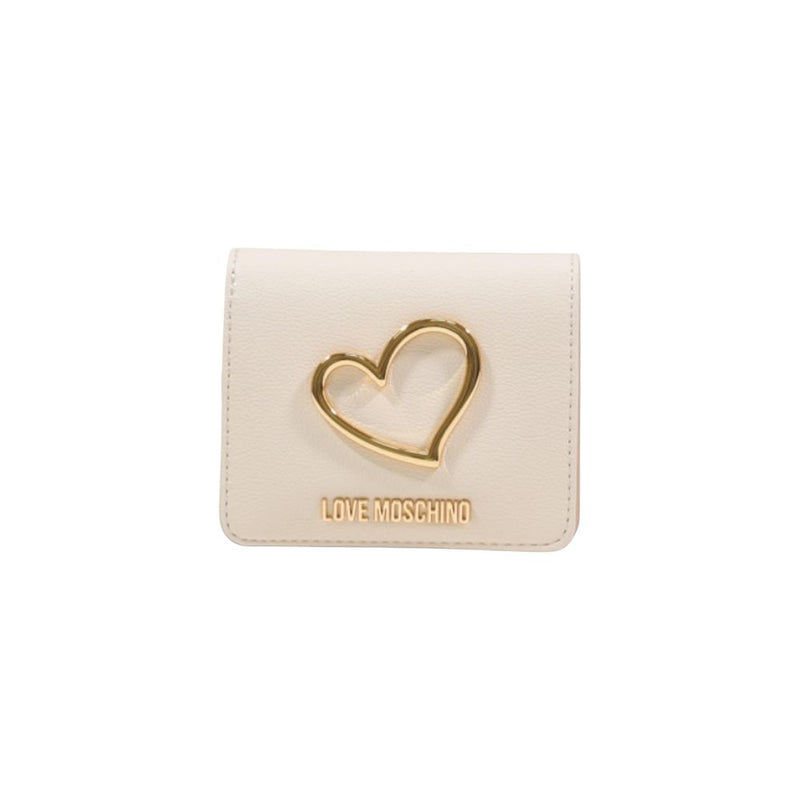 Love Moschino Beige Polyethylene Wallet - ClickThatClicks 