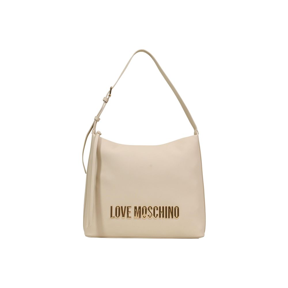 Love Moschino Beige Polyethylene Handbag - ClickThatClicks 