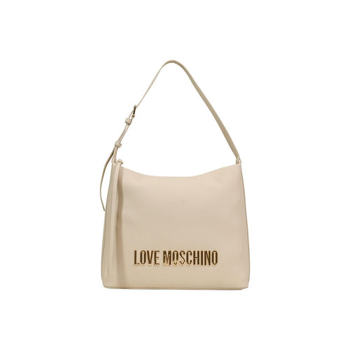 Love Moschino Beige Polyethylene Handbag - ClickThatClicks 